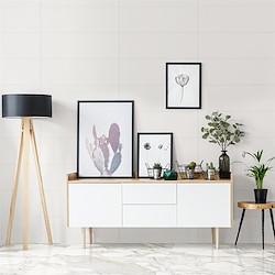 Revestimento cerâmico NOVAGAMMA  DOLCE BIANCO DECORADO 30X90CM