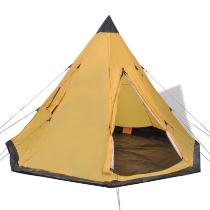 Tenda para 4 pessoas amarelo