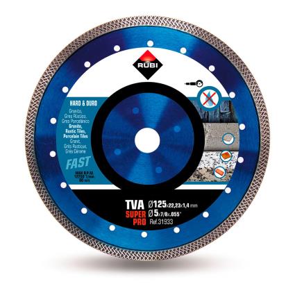 DISCO DE DIAMANTE TVA 125 SUPERPRO  R31933 RUBI - RUBI