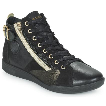 Pataugas  Sapatilhas de cano-alto PALME MIX  Preto Disponível em tamanho para senhora. 36,37,38,39,40,41.Mulher > Sapatos > Tenis
