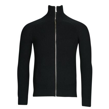 Harrington  camisolas ZIPPED TRUCKER SWEATER  Preto Disponível em tamanho para homem. S,M,L,XL.Homem > Roupas > Bluso / blusa