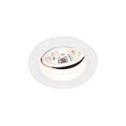 Foco de encastrar redondo branco orientável - CHUCK 70