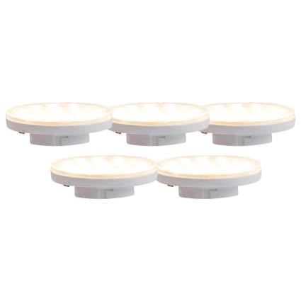 Conjunto de 5 lâmpadas LED reguláveis de 3 etapas GX53 3W 350 lm 3000K
