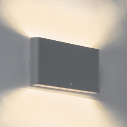 Candeeiro de parede moderno para exterior cinzento escuro 17,5 cm com LED IP65 - Batt