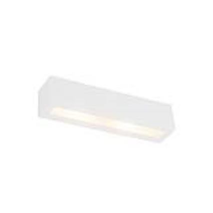 Candeeiro de parede moderno branco 2 luzes - Tjada Novo
