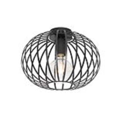 Candeeiro de teto design preto 30 cm - JOHANNA