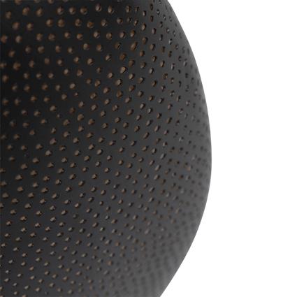 Candeeiro de teto oriental preta ouro 40cm - RADIANCE