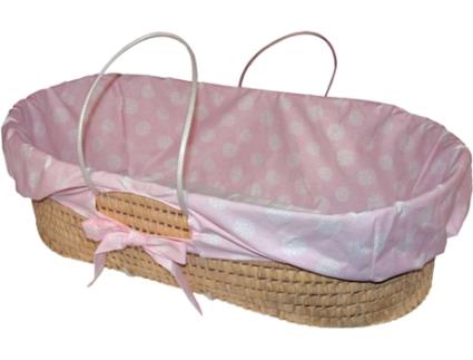 Capa para Alcofa  Esfera Algodão (85x51x23.50 cm - Rosa)