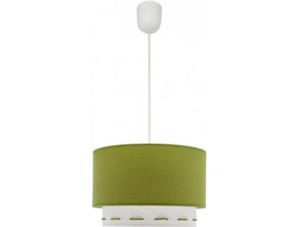 Candeeiro de Teto  Trazos (Verde - E27 - Máx. 60W - Tecido)