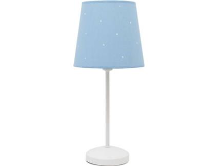 Candeeiro de Mesa  Consciencia (Azul Claro - E14 - Máx. 40W - Metal - Tecido)