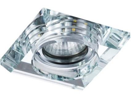 Candeeiro de Teto  Gemo (Transparente - GU10 - Máx.35 - Vidro - Metal)