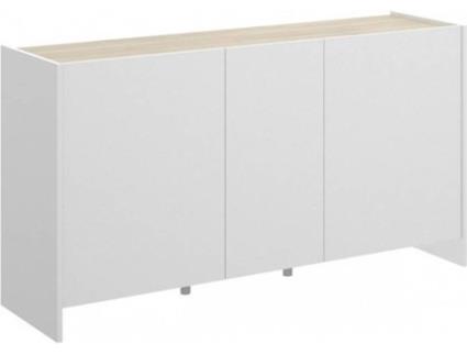 Aparador  KLOE 03K5674386 Branco e Bege (Madeira e Metal - 76 x 138 x 42 cm)
