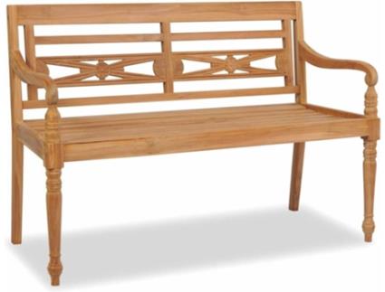 Banco Batávia  teca (120 cm)