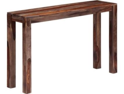 Mesa Consola  Madeira Maciça Cinzenta (120x30x76cm)