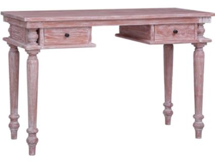 Secretária  (120x50x78cm - Madeira de Mogno Maciça)