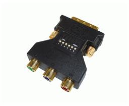 Ficha Adaptadora DVI M. + 3x RCA F. (RGB)