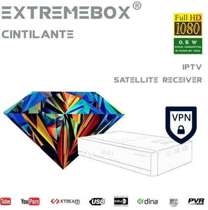 Receptor Full HD (Sat?lite + IPTV) Ethernet - EXTREMEBOX