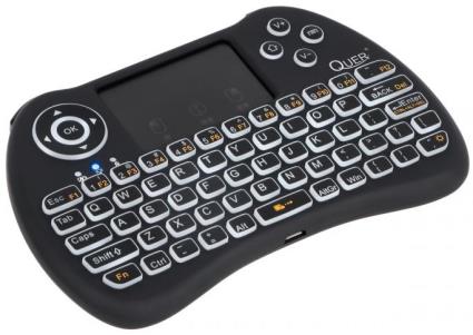 Teclado s/ Fios com Touchpad - QUER