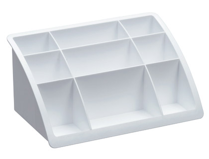 Organizador de Secretaria Offisys Plastico Timeless Branco 198X128X93 mm