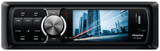 Auto R?dio TFT 3 RDS (4 x 35W) MP4/MP3/USB/SD/MMC/AUX -  Peiying