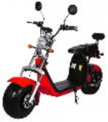 Scooter El?trica Harley 1500W Matricul?vel (Vermelho) - MALCOR