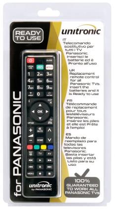 Comando Universal Dedicado p/ TVs LCD PANASONIC - UNITRONIC