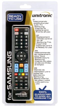 Comando Universal Dedicado p/ TVs LCD SAMSUNG - UNITRONIC