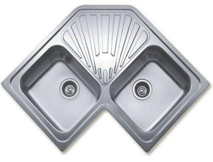 Lava Loiça  Anglu 90 Inox (Aço inox. - 29 x 83 x 83 cm)