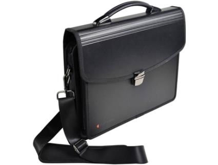Mala multiusos Exatravel Exactive® com 7 compartimentos para 200 folhas A4 e computador portátil de 15, 260 x 380 mm polipropileno preto