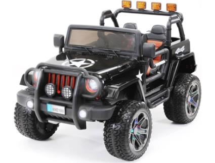 Carro Elétrico  Wrangler (Idade Mínima: 3 - Preto)
