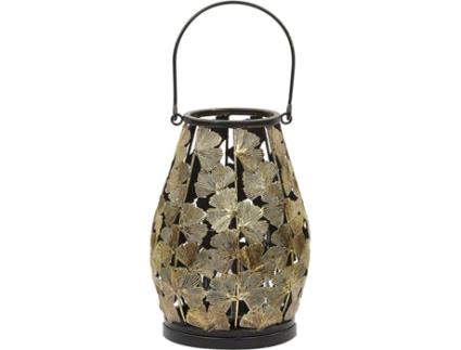 Lanterna decorativa em metal dourado SOMERSET