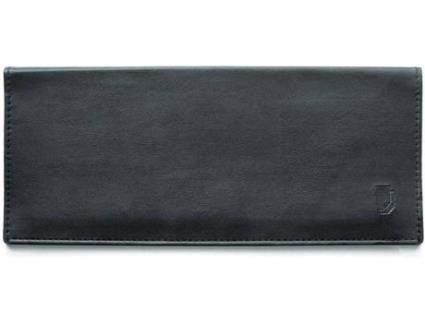 Organizador de Cartões de Visita Ibiza, Cartão Forrado a Pele, 210 x 260 mm, Preto