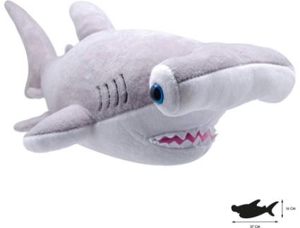 Peluche  Tubarão Martelo (33 x 8 x 12 cm - Poliéster)