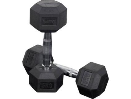 Haltere Hexagonal  (Preto - 2kg x 2unid)