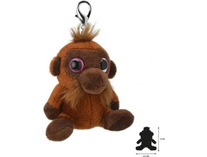 Porta-Chaves de Peluche  Orangotango (4.5 x 8.5 x 8 cm - Poliéster)