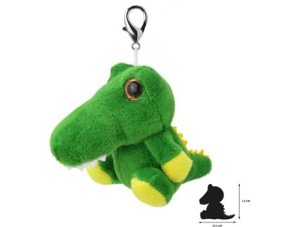 Porta-Chaves de Peluche  Crocodilo (10.5 x 5.5 x 7.5 cm - Poliéster)