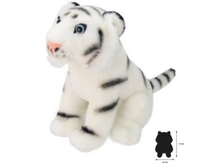 Peluche  Tigre Branco (16 x 14 x 19 cm - Poliéster)