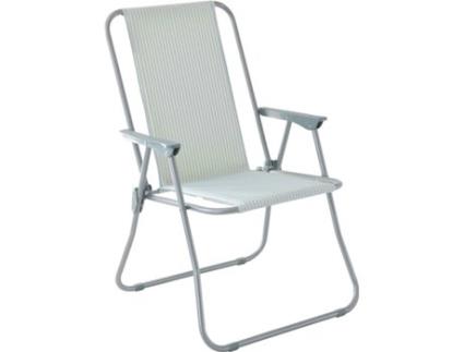 Cadeira  6344773 Cinzento (Tubo de Metal e Lona - 85 x 56 x 60 cm)