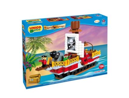 Blocos de Encaixe  Navio Pirata (Idade Mínima: 2 - 128 Peças)