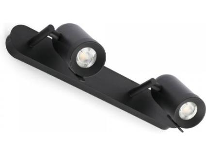 Aplique  Orleans 2 Luzes (Máx. 8W - Metal - Preto)