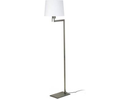 Candeeiro de Pé  Artis (Branco, Bronze - E27 - Máx. 15W - Metal - Tecido)