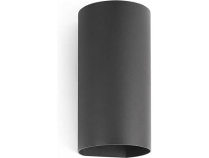 Aplique Exterior  Bruc LED (12W - Alumínio, Vidro - Preto)
