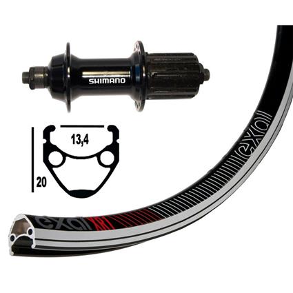 Exal Winora Xr-1 Sh Tiagra Qr Road Rear Wheel Prateado 10 x 130 mm / Shimano/Sram HG