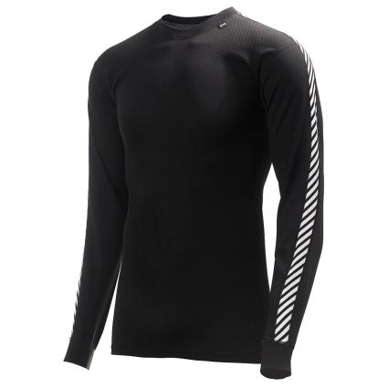 Helly Hansen Dry Stripe Crew Long Sleeve Base Layer Preto XS