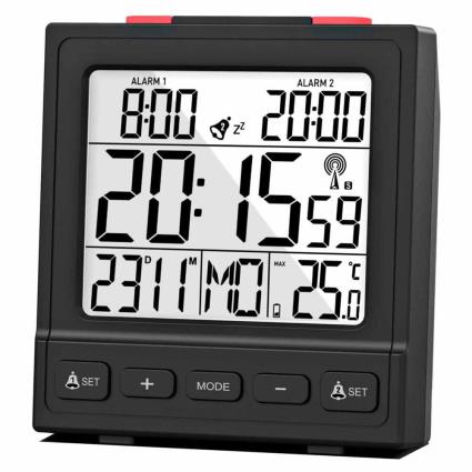 Mebus 25581 Digital Alarm Clock Preto