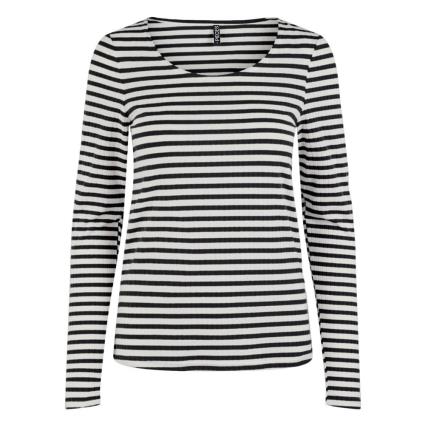 Pieces Kylie Long Sleeve O Neck T-shirt Preto L