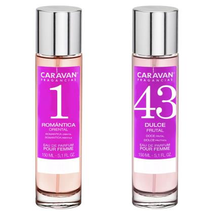Caravan Nº43 & Nº1 Parfum Set Transparente