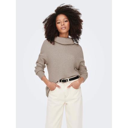 Only Katia High Neck Sweater Beige L