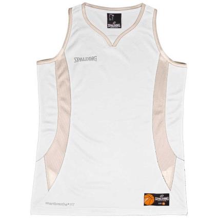 Spalding Jam Sleeveless T-shirt Beige XS