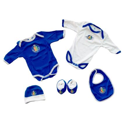 Getafe Cf Long Sleeves Baby Set Azul 0-3 Months